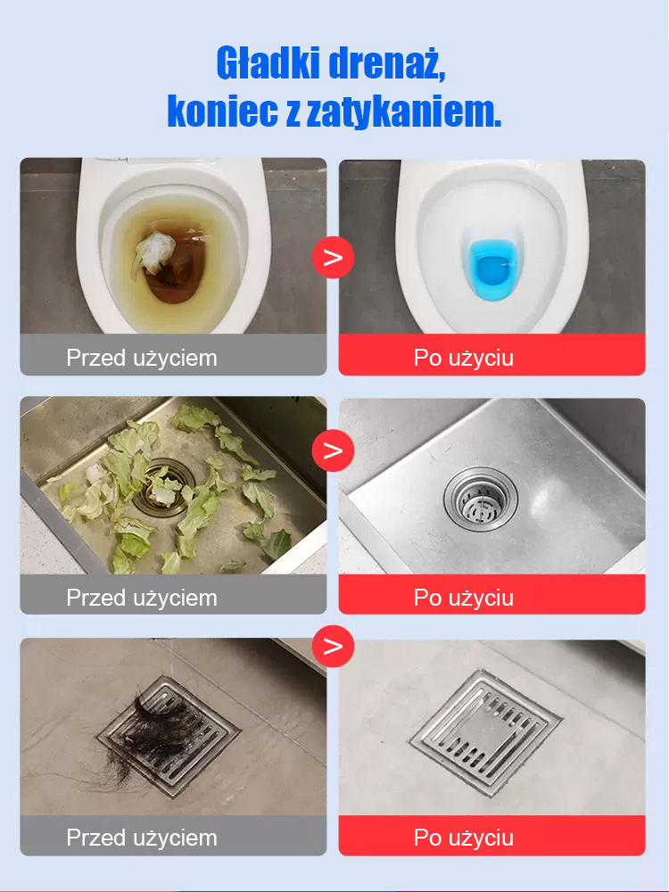 Środek do rozpuszczania zatorów w rurach