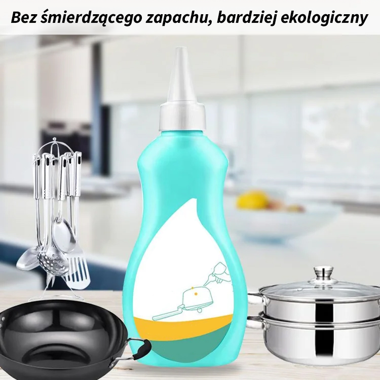 Usuń czarny żel z dna garnka