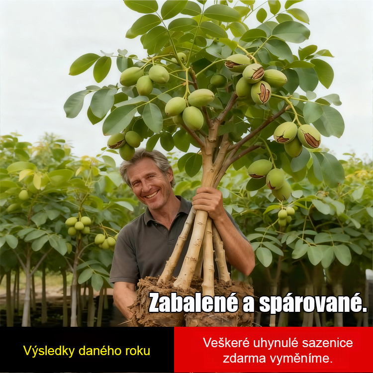 Americké importované sazenice pekanových ořechů