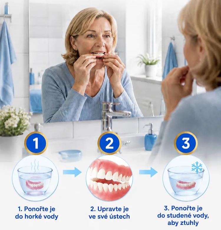 Ensemble professionnel de soins pour prothèses dentaires