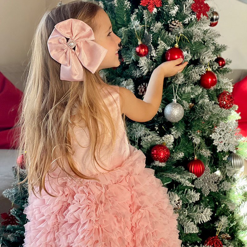 Twill & Mesh  Sleeveless Mid-long Dresses