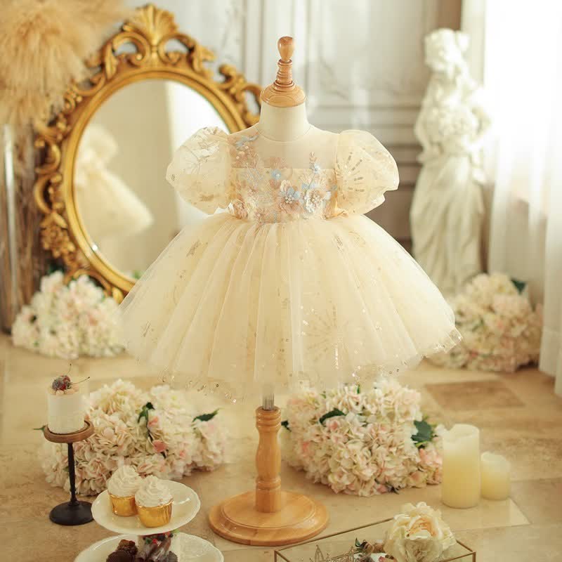 Organza Binding Short Sleeve Midi Dresses - image 3