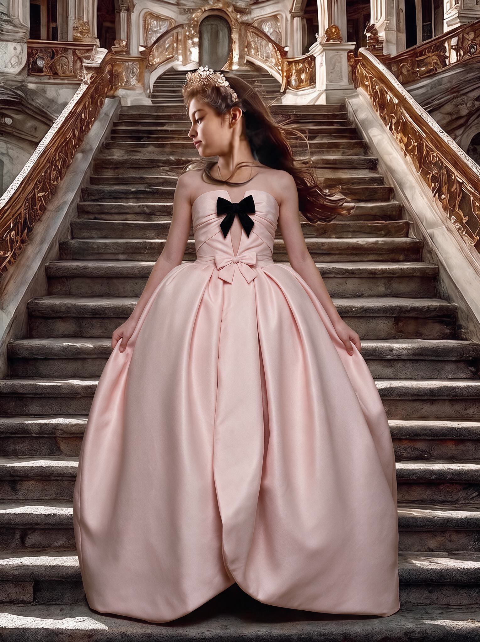 Satin Bow Sleeveless Maxi Dresses - image 7