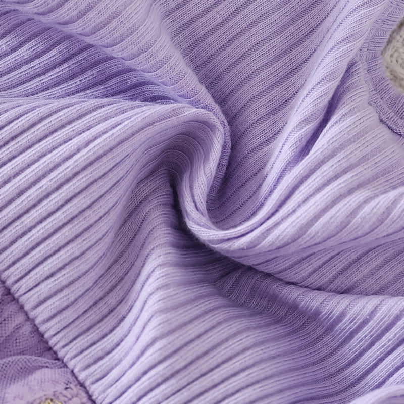 100% Cotton Split Joint Rosette Cap Sleeve Midi Bodysuit - image 28