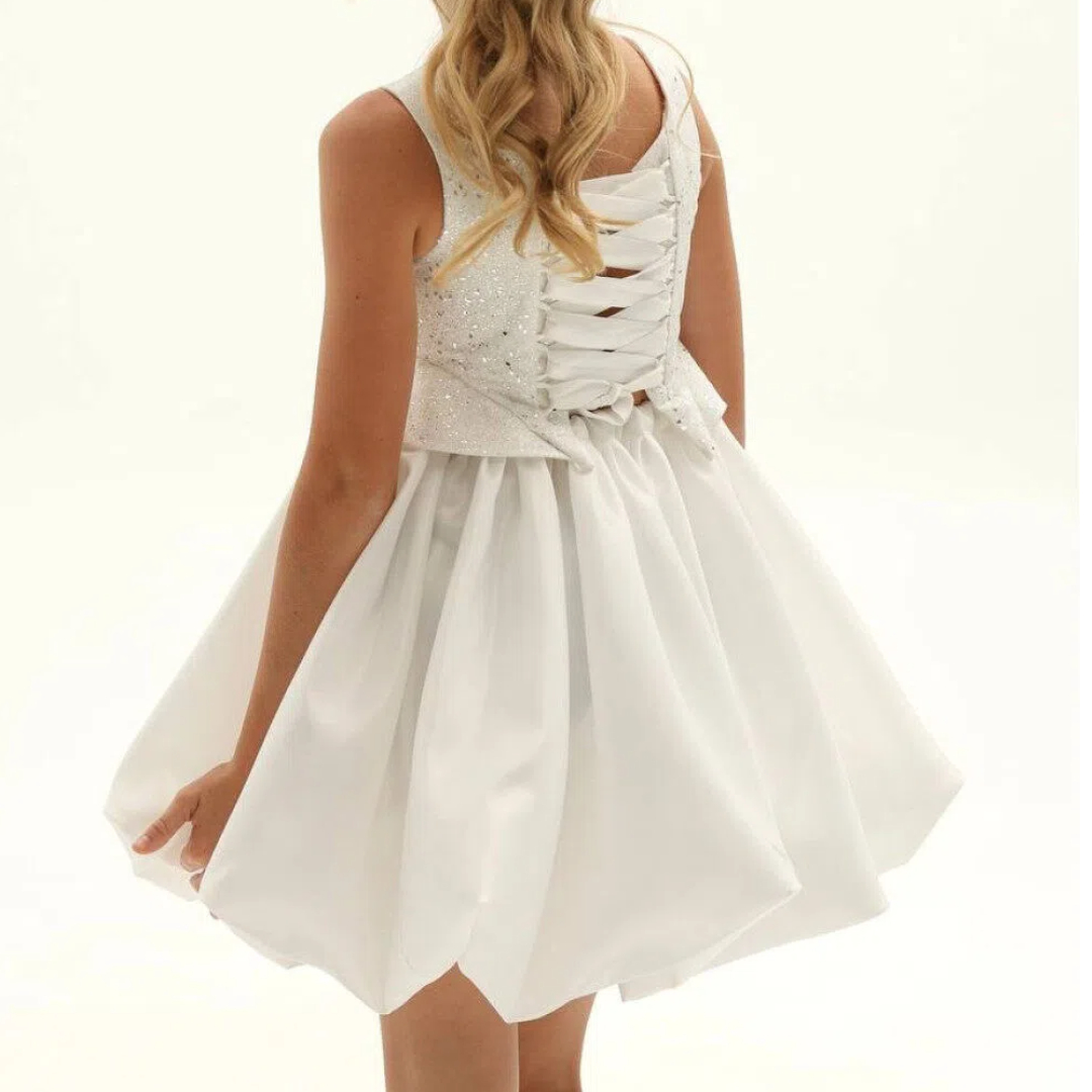 Sequins Organza Corset Sleeveless Short Dresses - image 5