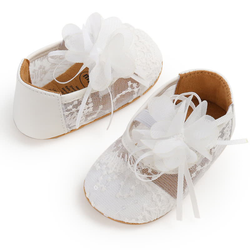 Solid Rosette Round Toe Flats - image 9