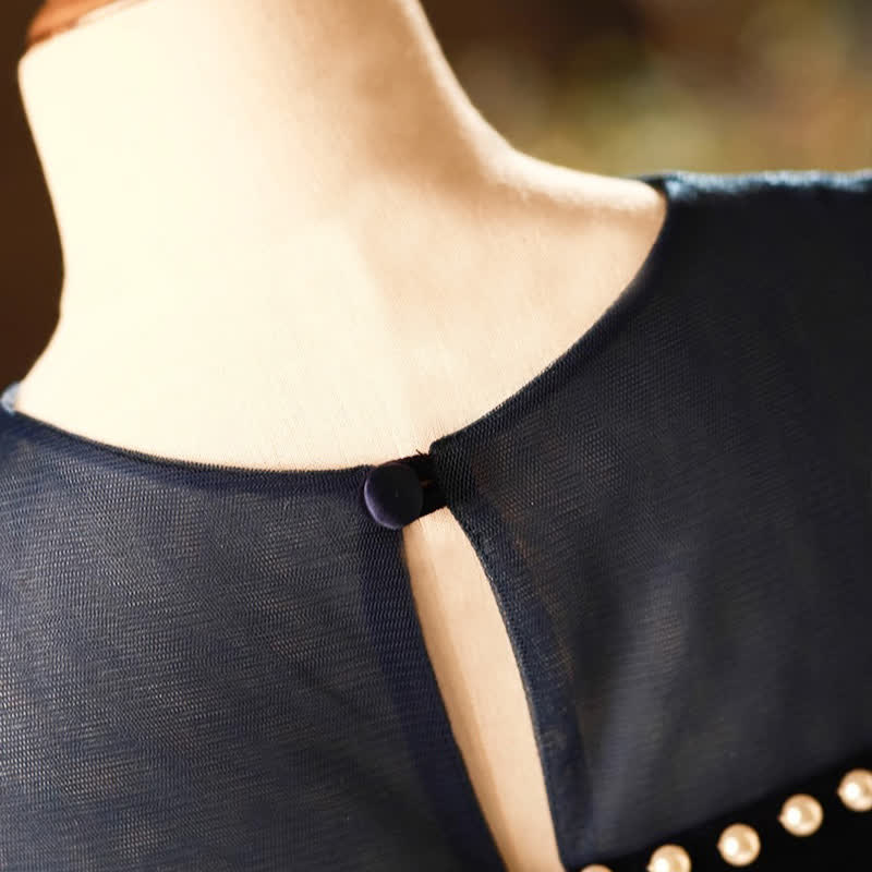 [Archive Sale] Mesh Split Joint Sleeveless Midi Dresses - image 8