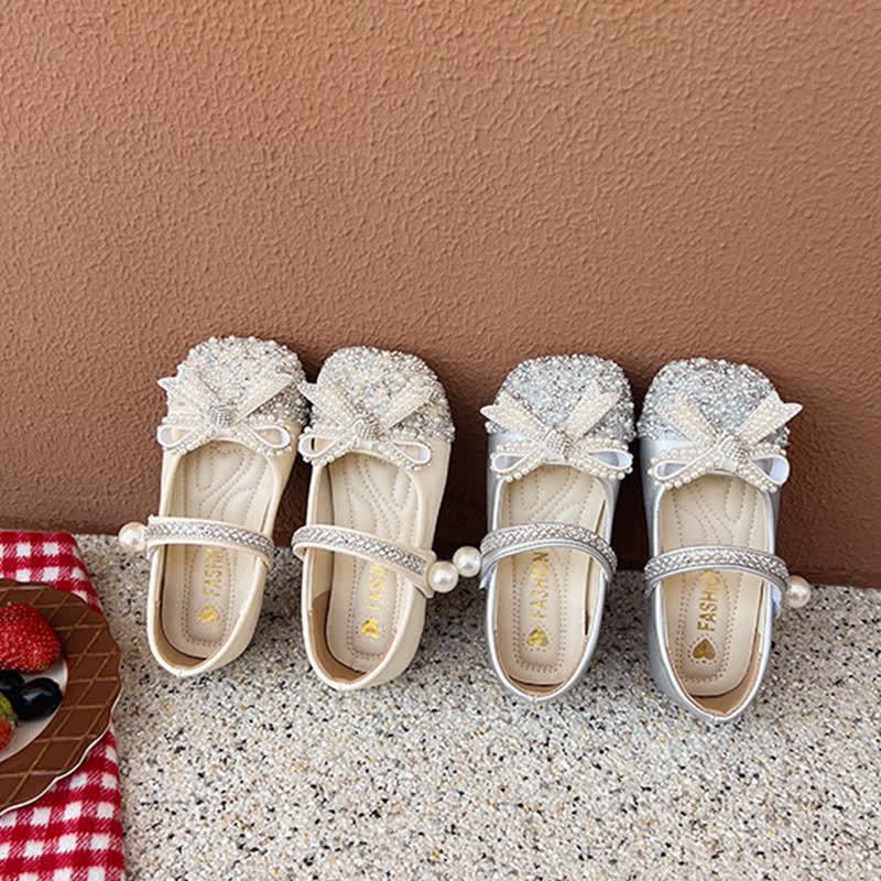 Solid Rhinestones Round Toe Flats  - image 10