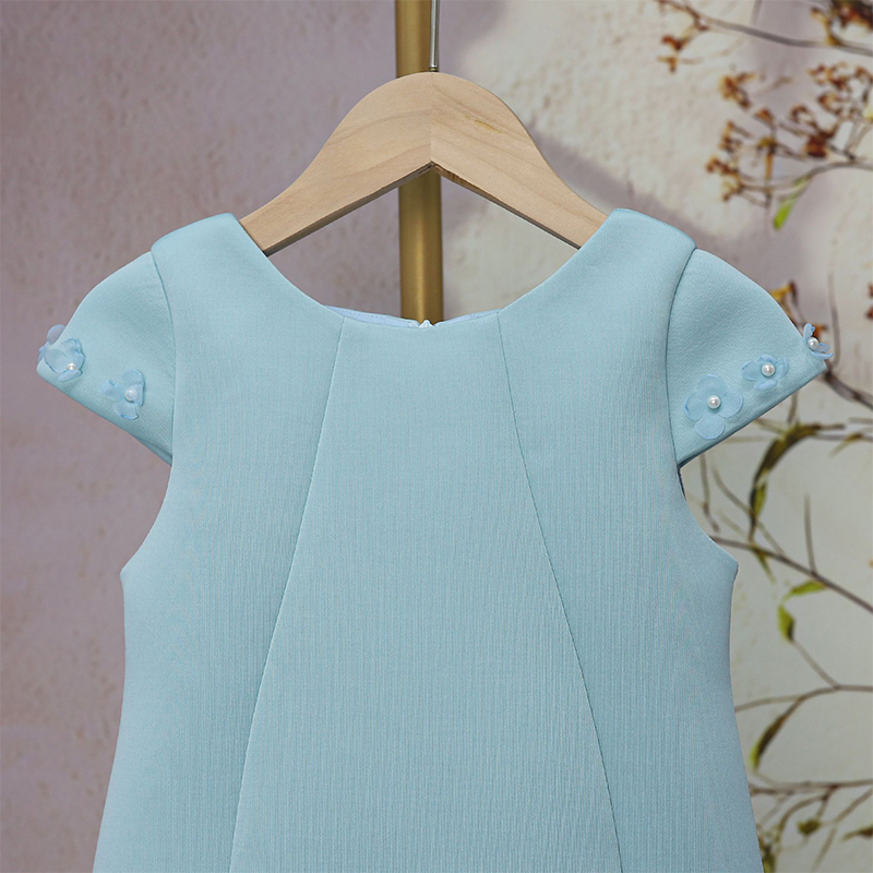 [Archive Sale] Scuba Knit Rosette Cap Sleeve Midi Dresses - image 4