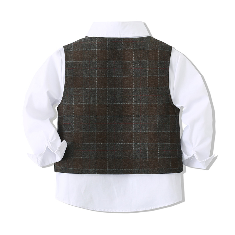 [Archive Sale] Cotton Bow Long Sleeve Regular 3-piece Formal Suit - image 4