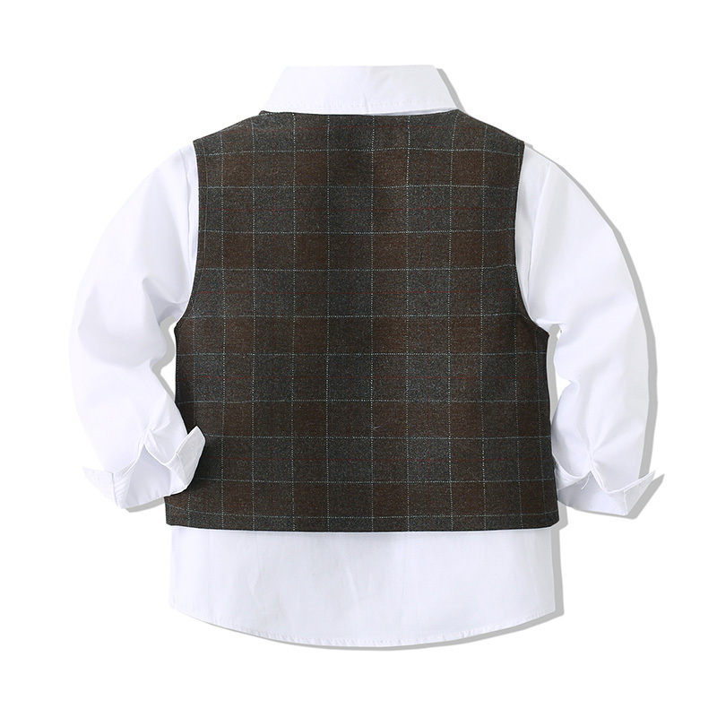 [Archive Sale] Cotton Bow Long Sleeve Regular 3-piece Formal Suit - image 4