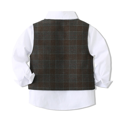 [Archive Sale] Cotton Bow Long Sleeve Regular 3-piece Formal Suit - image 4