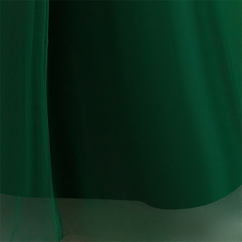 Satin & Mesh Bow Sleeveless Maxi Dresses - image 26