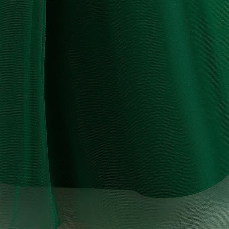 Satin & Mesh Bow Sleeveless Maxi Dresses - image 26