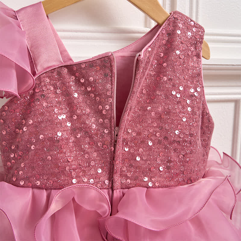 Sequins & Organza Bow Sleeveless Maxi Dresses - image 9