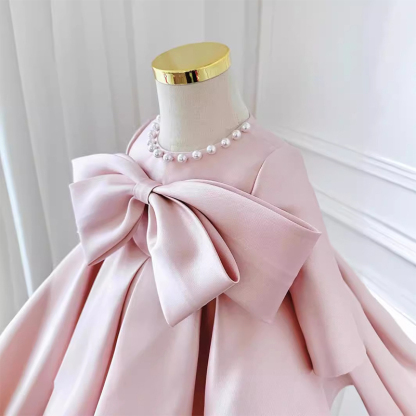 Satin Bow Sleeveless Regular Dresses - image 11