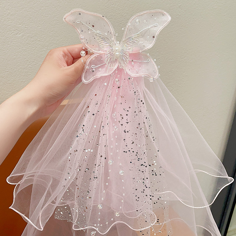 Solid With Glitter Barrette  - Pink - image 4