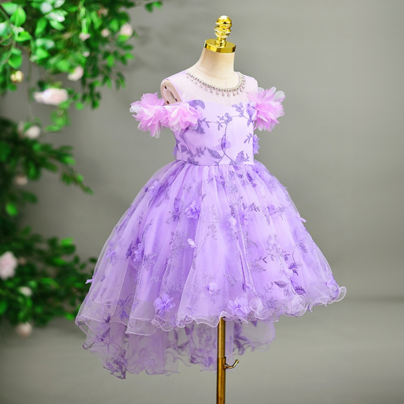 Embroidery Mesh Split Joint Rosette Sleeveless Midi Dresses - image 4