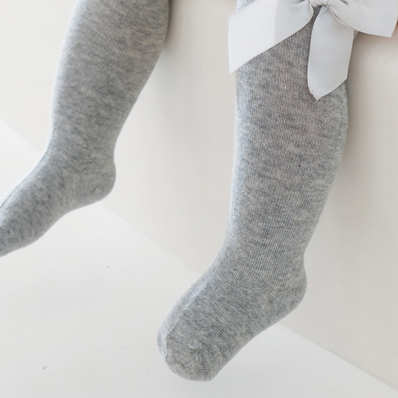 100% Cotton Solid With Bow Socks - image 7