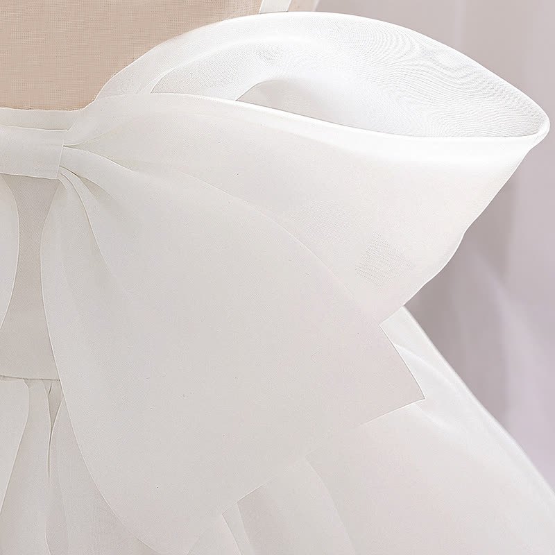 Organza Bow Rosette Maxi Dresses - image 24