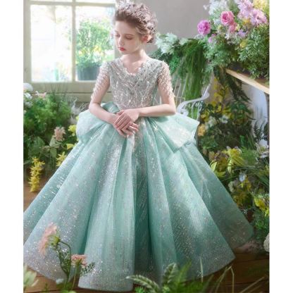 Mesh Sequins Folds Sleeveless Maxi Dresses - image 3