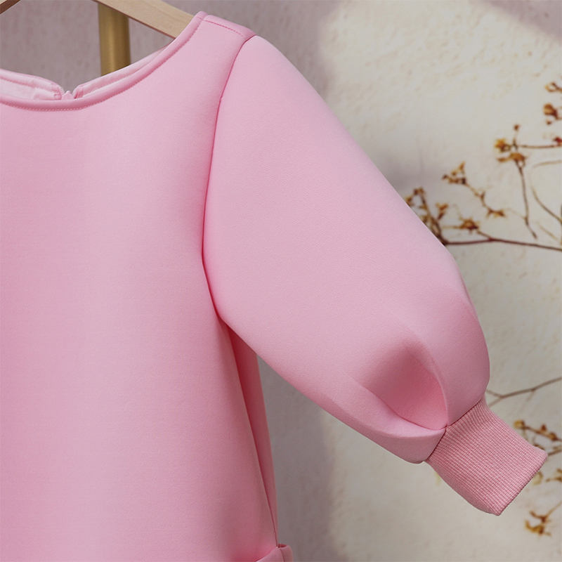 [Archive Sale] Scuba Knit Bow Long Sleeve Midi Dresses - image 6