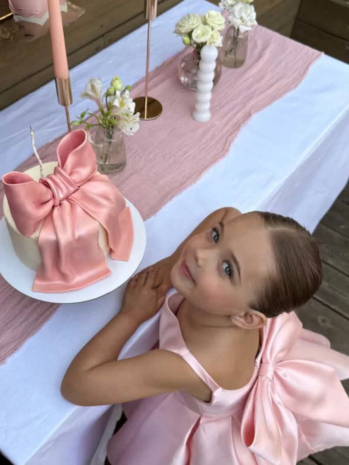 Satin Bow Sleeveless Mid-long Dresses - image 16