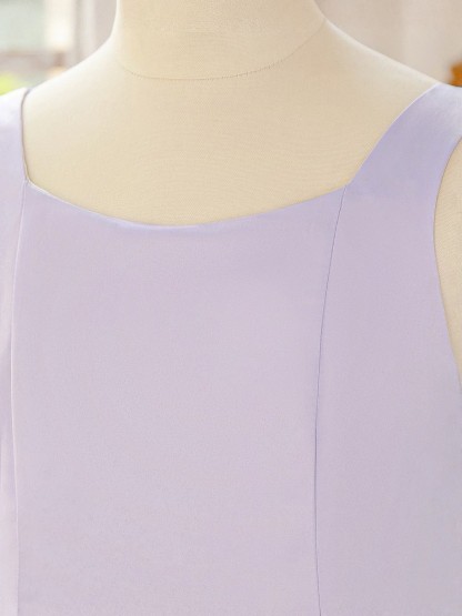 Satin Bow Sleeveless Midi Dresses - image 5