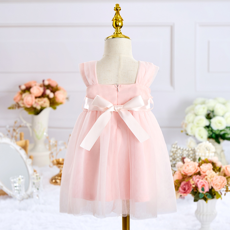 Mesh Rosette Sleeveless Mid-long Dresses - image 3