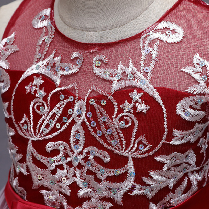 Mesh Lace Bow Lace Sleeveless Long Dresses - image 38