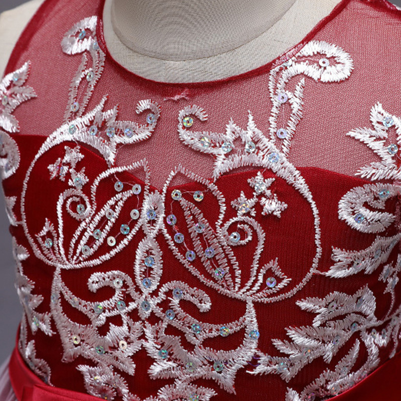 Mesh Lace Bow Lace Sleeveless Long Dresses - image 38