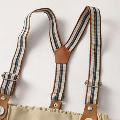 Cotton Bow Overalls Long Sleeve Regular 3-piece Formal Suit - image 31