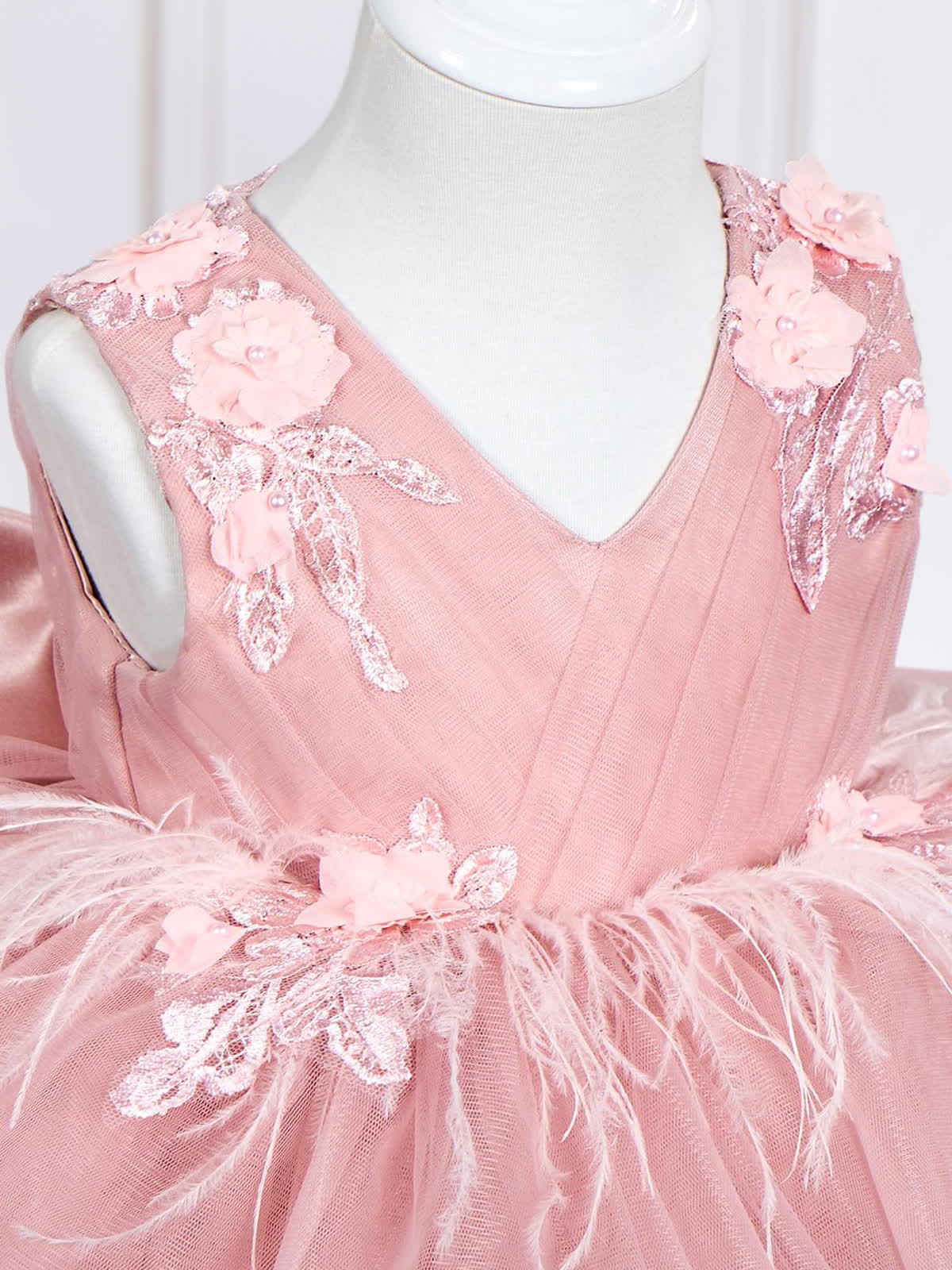 Mesh Rosette Sleeveless Midi Dresses - image 7