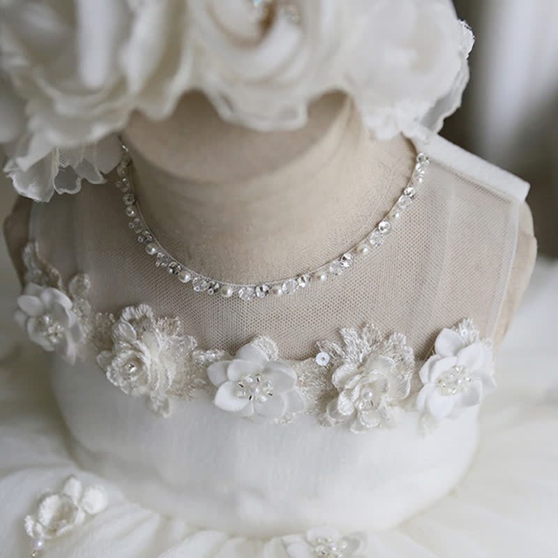 Mesh Rosette Sleeveless Midi Dresses - image 5