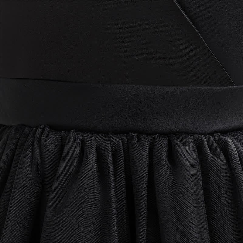 Satin & Mesh Bow Sleeveless Maxi Dresses - image 42