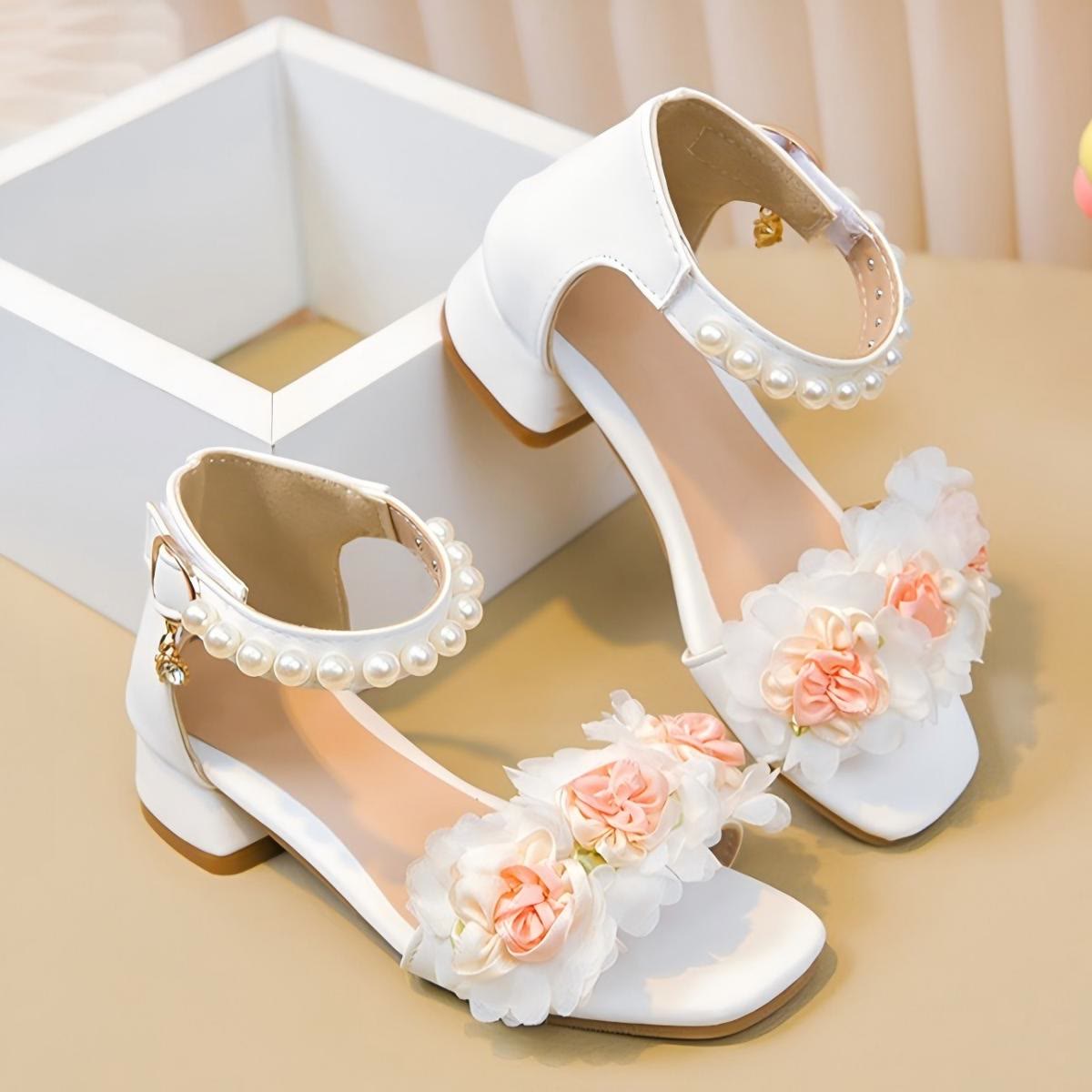Solid Rosette Open Toe Sandals  - image 16