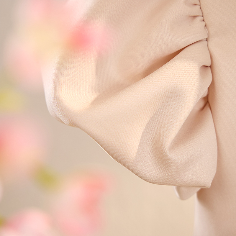 Air Layer Three-dimensional Decoration Short Sleeves Midi Dresses - image 8