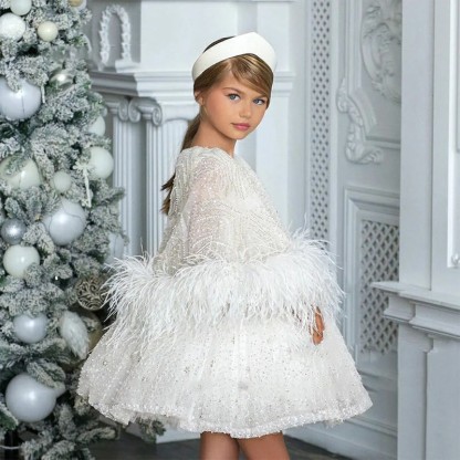 [Archive Sale] Scuba Knit Sequins Long Sleeve Midi Dresses - image 3