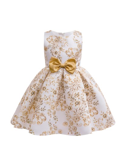 Satin Bow Sleeveless Short Dresses - image 3