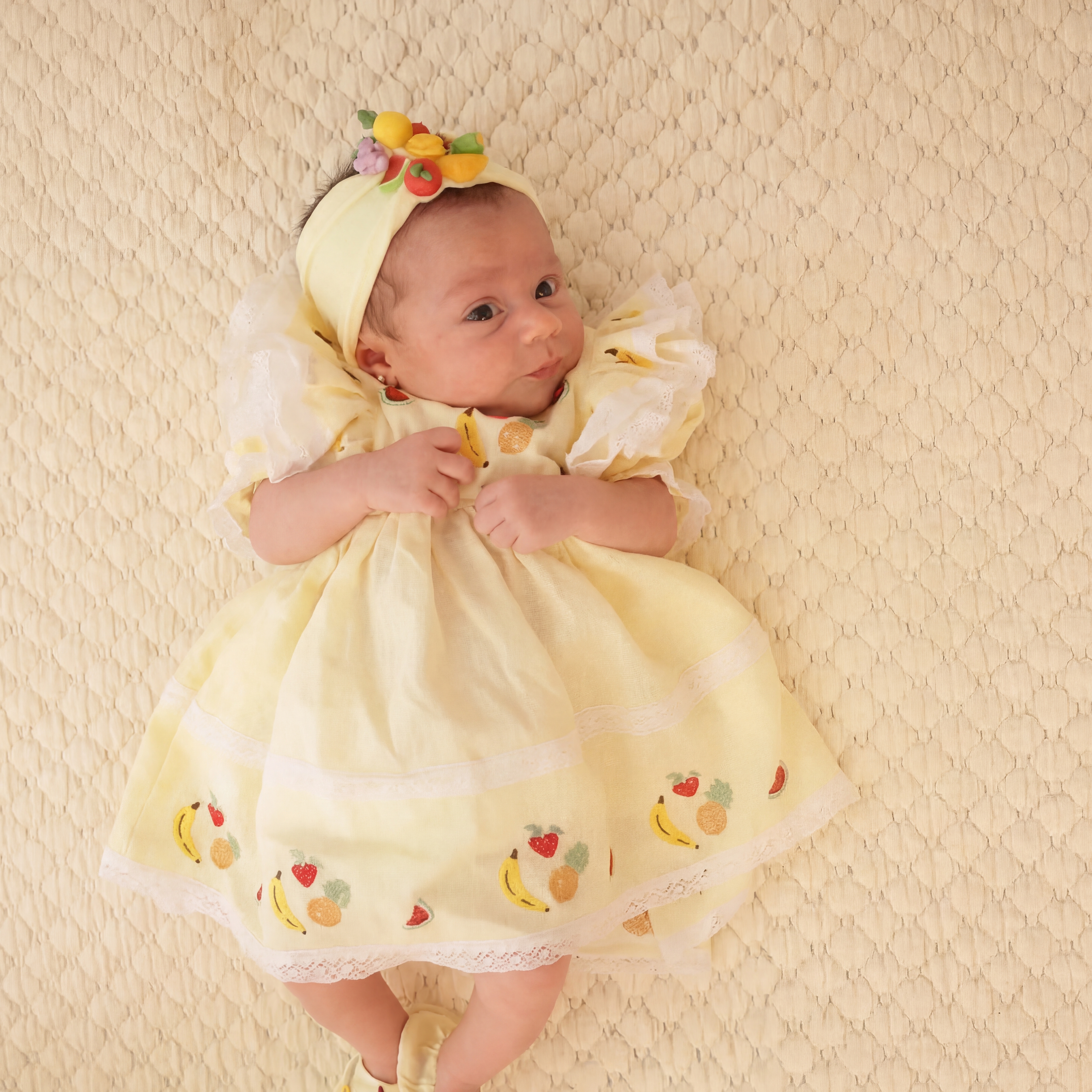 Cotton And Linen Stitching Lace Embroidery Short Sleeve Midi Dresses - image 5