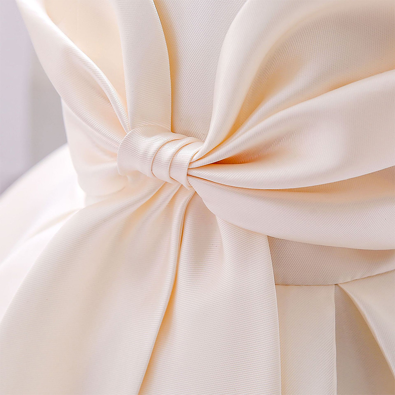 Satin Bow Sleeveless Regular Dresses - image 28