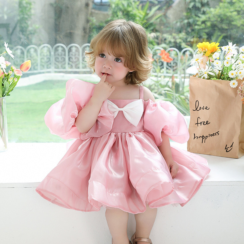 Organza Bow Gallus Midi Dresses - image 3