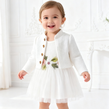 Cotton Embroidery Long Sleeve Regular Dresses&two-piece Set - image 25