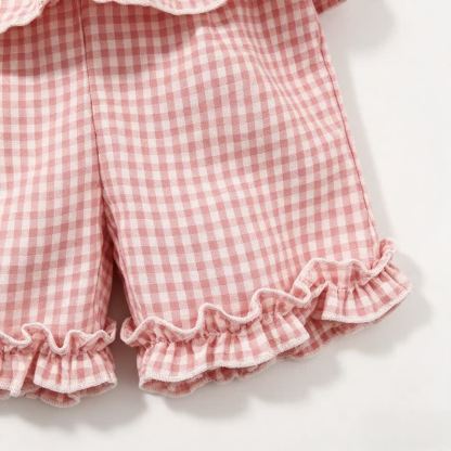 Cotton-blend Binding Sleeveless Ankle Pants Two-piece Set - image 7