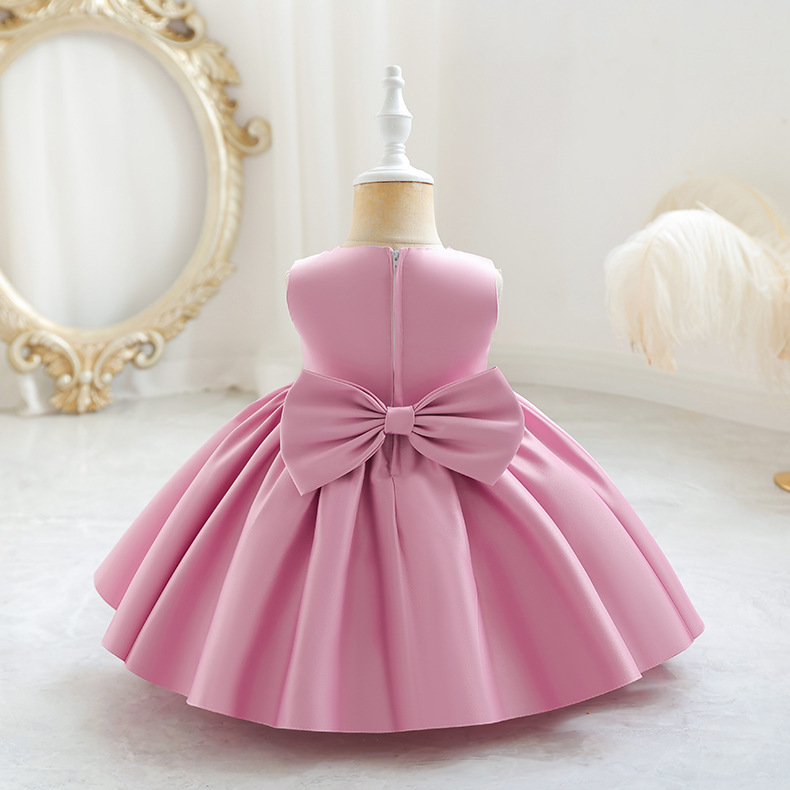 Satin Rosette Sleeveless Midi Dresses - image 3