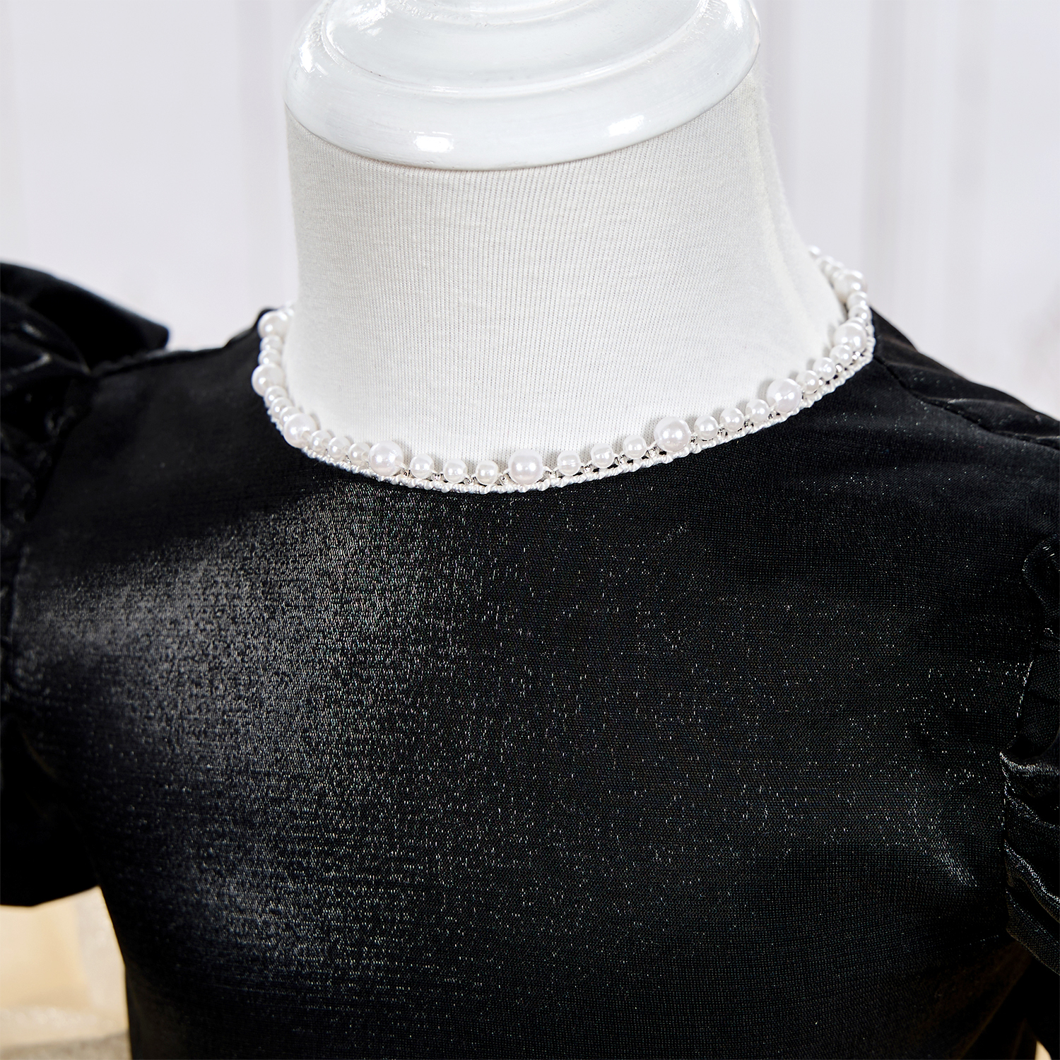 Organza Folds Short Sleeve Mid-long Dresses - image 8