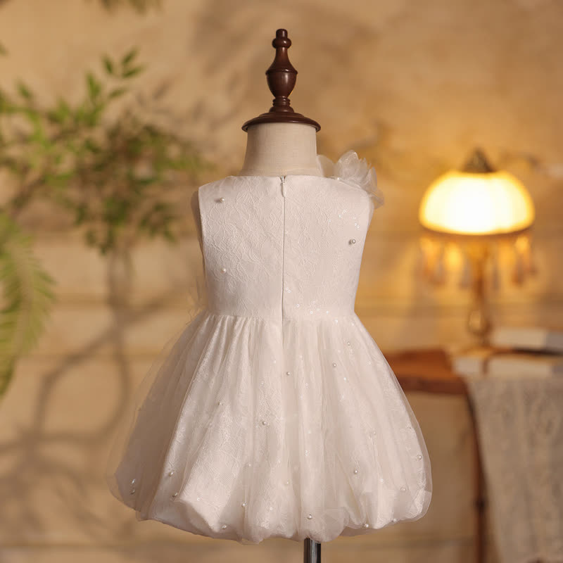 Lace Rosette Sleeveless Midi Dresses - image 4