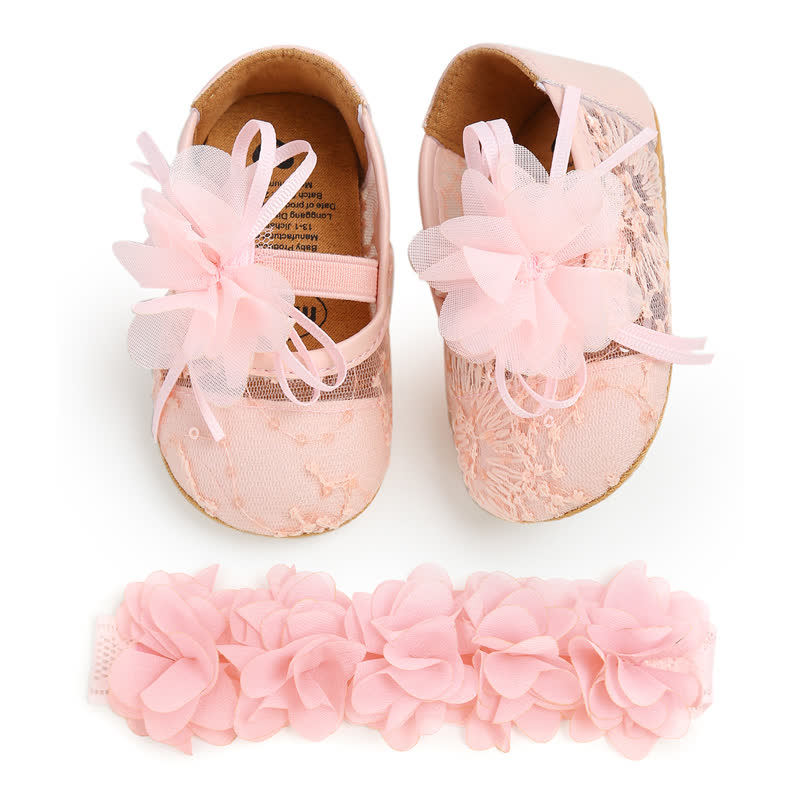 Solid Rosette Round Toe Flats - image 32