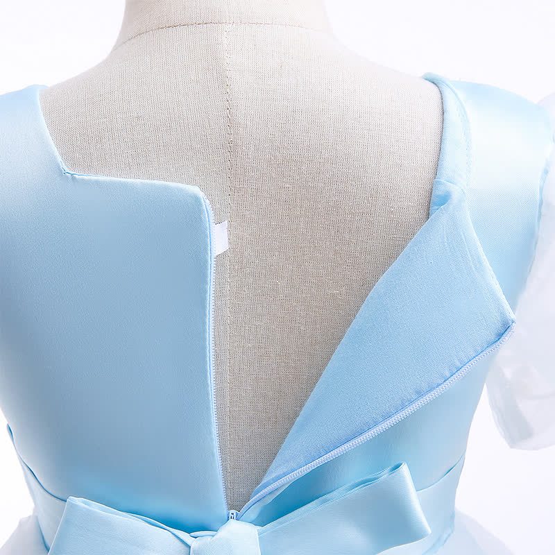 Satin Lace Short Sleeve Maxi Dresses - image 5