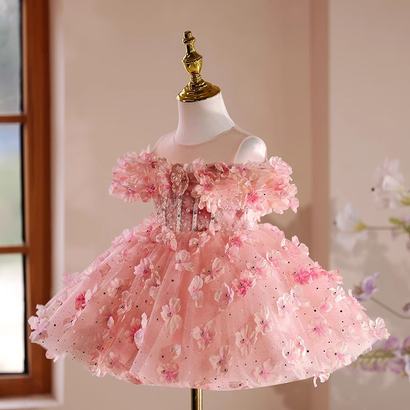 Mesh Rosette Corset Short Sleeve Midi Dresses - image 3